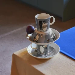 MOOMIN ARABIA Arabia Mummi Asjett 19cm Mummipappa Grå