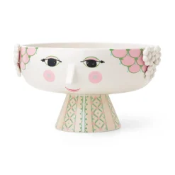 BJØRN WIINBLAD Bjørn Wiinblad Eva Skål På Stett 24cm Myk Rosa