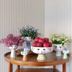 BJØRN WIINBLAD Bjørn Wiinblad Eva Vase 15cm Soft Yellow