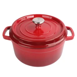 CHRISTIANIA 1739 Støpejernsgryte 5L Rød