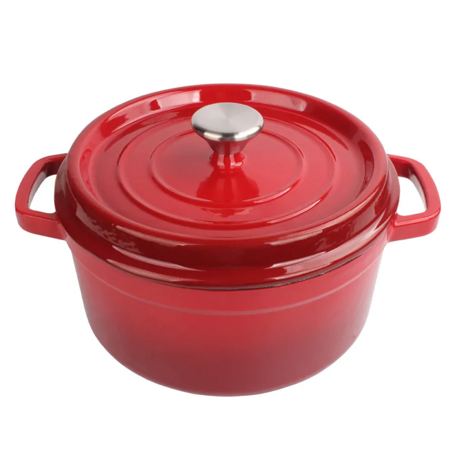 CHRISTIANIA 1739 Støpejernsgryte 5L Rød