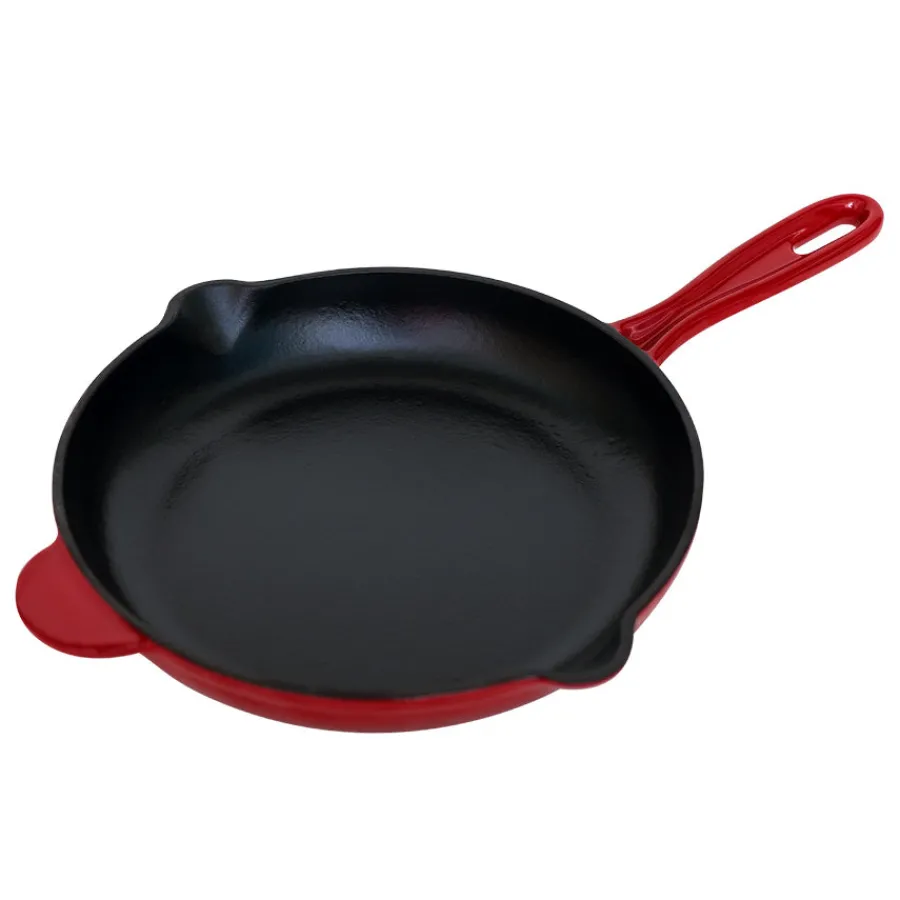 CHRISTIANIA 1739 Støpejernspanne 27cm Rød