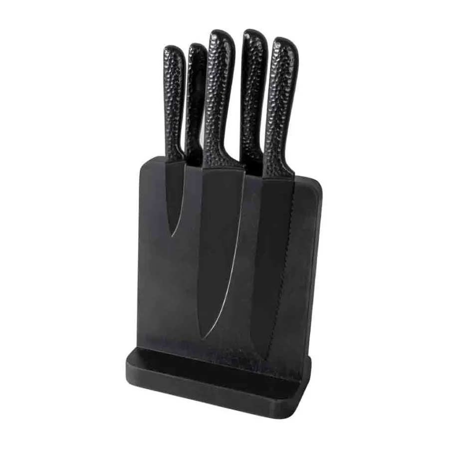 CHRISTIANIA 1739 Tokyo Knivblokk 5 Kniver Sort