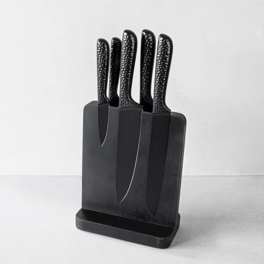 CHRISTIANIA 1739 Tokyo Knivblokk 5 Kniver Sort