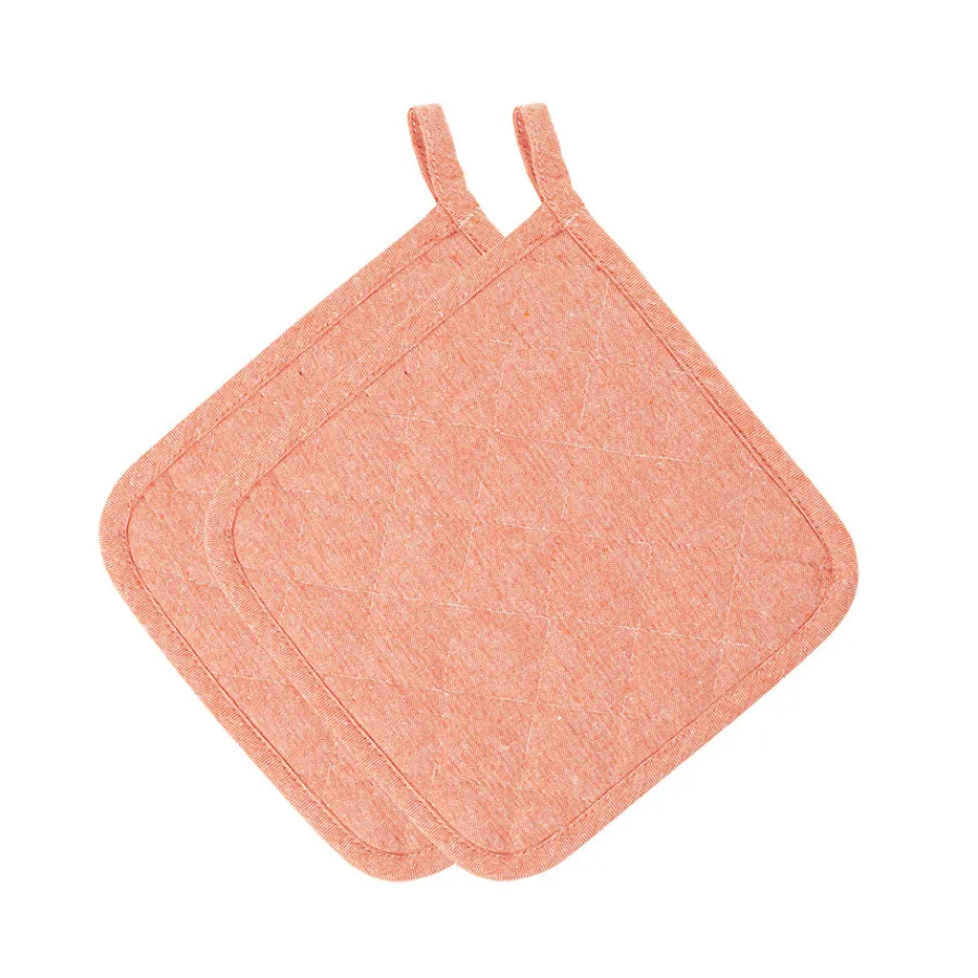 CHRISTIANIA GLASMAGASIN Collection Grytekluter Oransje 22cm 2pk