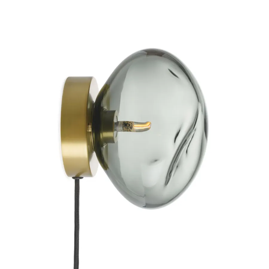 HADELAND GLASSVERK Crystal Stone Vegglampe -