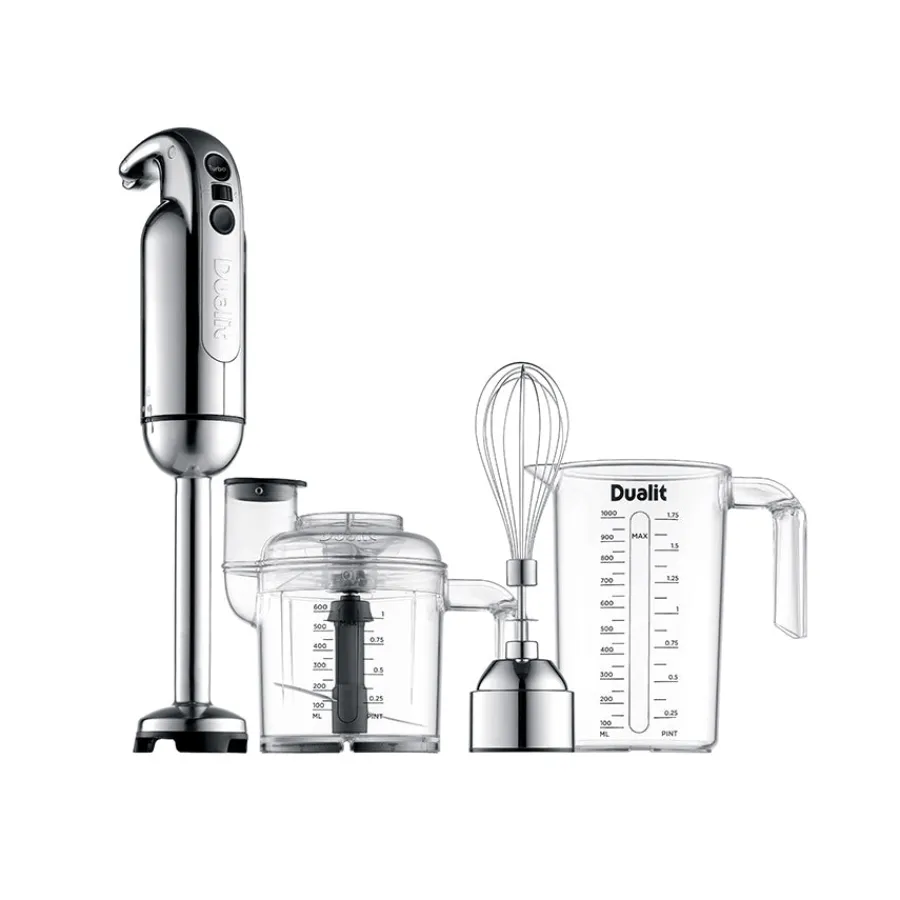 DUALIT Stavmikser 700W Med Tilbehør Krom