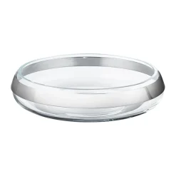 GEORG JENSEN DUO RUND SKÅL KRAVE RUSTRFRIT STÅL & GLAS MELLEM