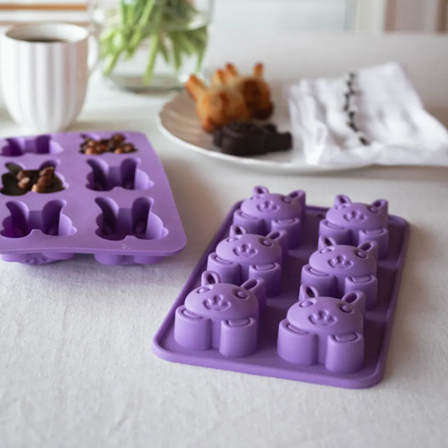 SEASONS Easter Collection Bakeform Hare Silikon 26x14cm Lilla