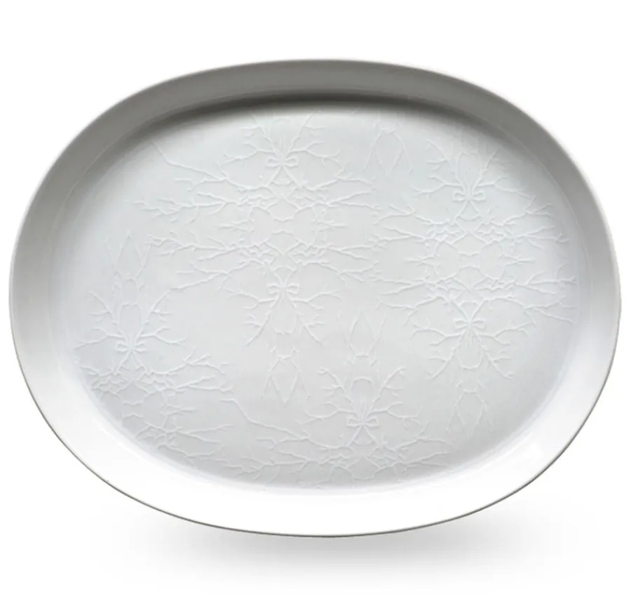 WIK & WALSØE FAT OVALT 36CM WHITE