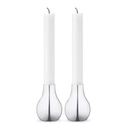 GEORG JENSEN Cafu Lysestake 55x76 Stål 2stk