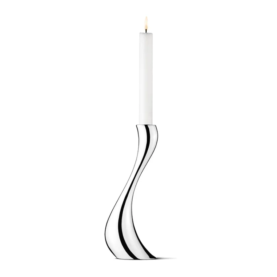 GEORG JENSEN Cobra Lysestake 24cm blankt rustfritt stål