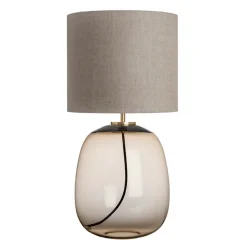 HADELAND GLASSVERK Austra Bordlampe Kakao