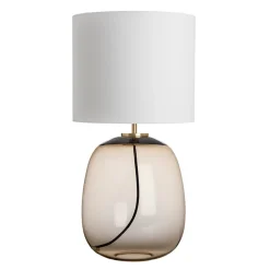 HADELAND GLASSVERK Austra Bordlampe Kakao