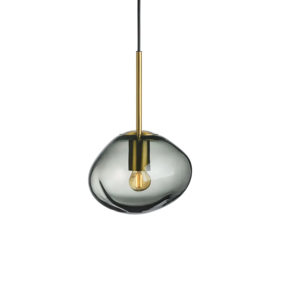 HADELAND GLASSVERK Crystal Stone Pendellampe