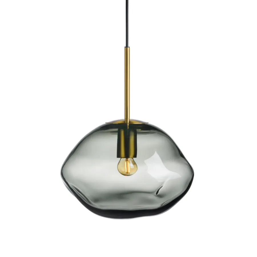 HADELAND GLASSVERK Crystal Stone Pendellampe