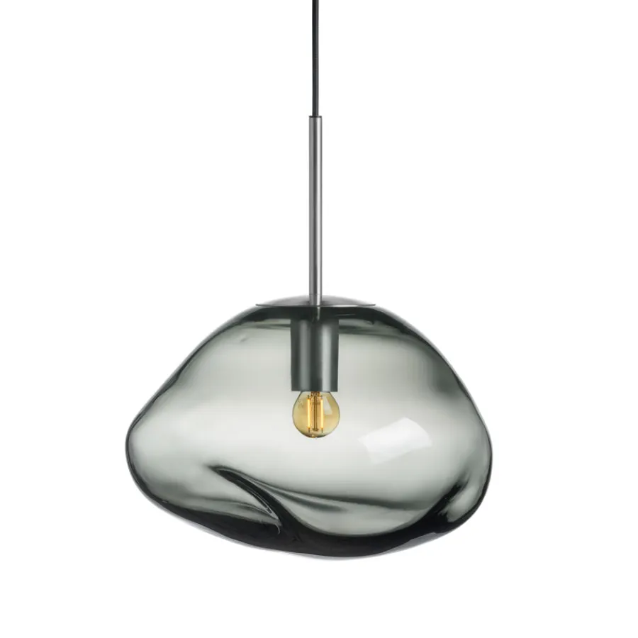 HADELAND GLASSVERK Crystal Stone Pendellampe