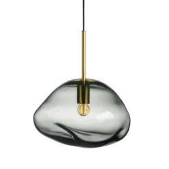 HADELAND GLASSVERK Crystal Stone Pendellampe