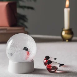 HADELAND GLASSVERK Dompap Glassfigur 6 cm 2-pk