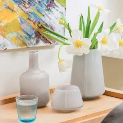 HADELAND GLASSVERK Dugg Lyslykt 8,5cm Grå