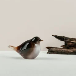 HADELAND GLASSVERK Dyrefigurer Fossekall 11 cm