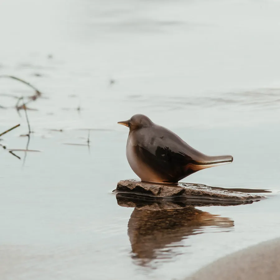 HADELAND GLASSVERK Dyrefigurer Fossekall 11 cm