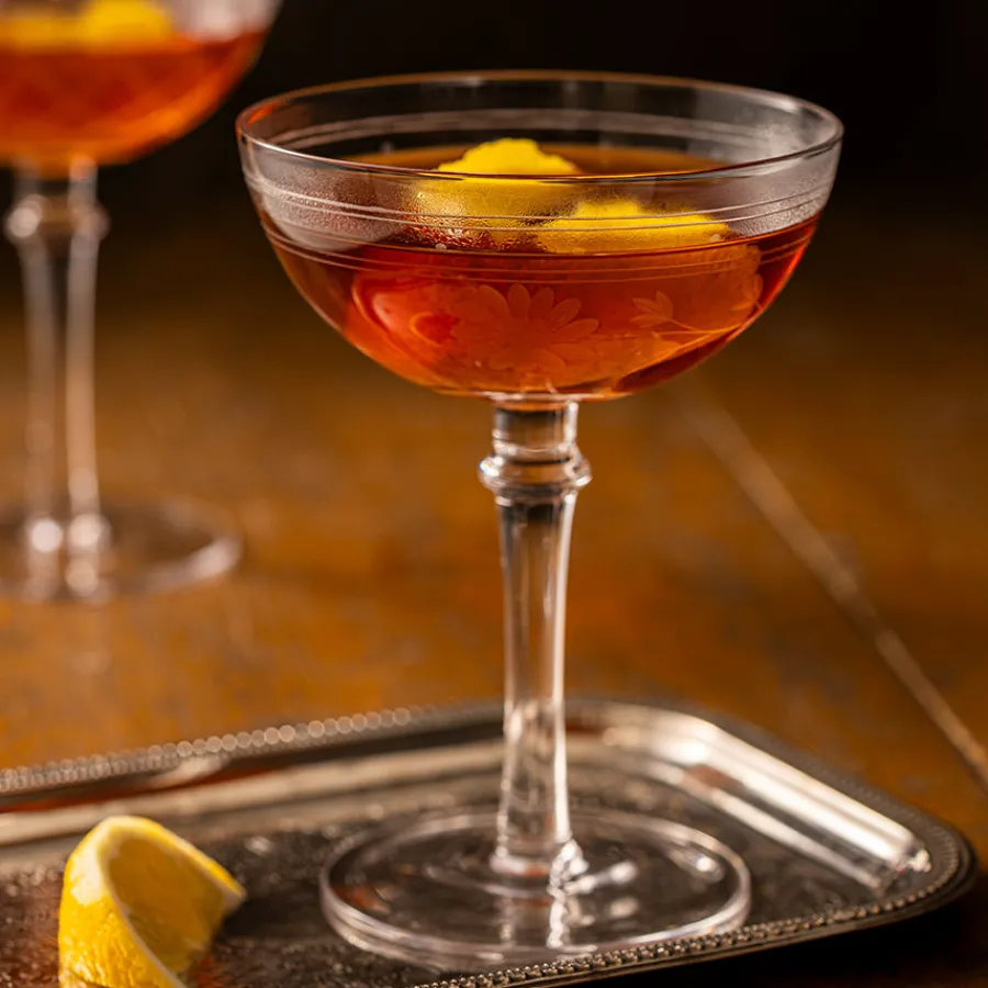 HADELAND GLASSVERK Elizabeth Champagneskål Blomsterslip 25cl Klar