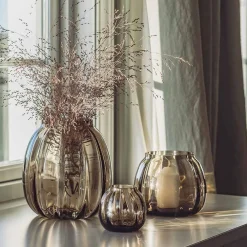 HADELAND GLASSVERK Ella Vase Kakao 22cm