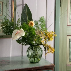 HADELAND GLASSVERK Emily Vase 23cm Grønn Optikk