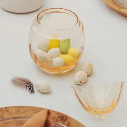 HADELAND GLASSVERK Glassegg Gul 15cm