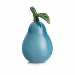 HADELAND GLASSVERK Glassfrukt Glasspære Blå 19cm