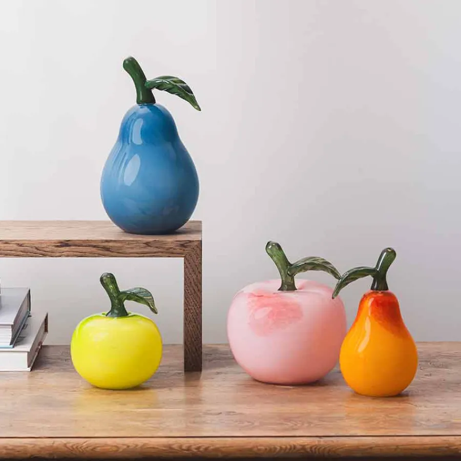 HADELAND GLASSVERK Glassverk Rød 15,5cm