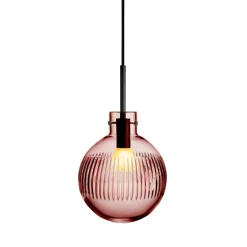 HADELAND GLASSVERK Krystallkule Taklampe Skjær Morgenrød