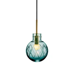 HADELAND GLASSVERK Krystallkule Lampe
