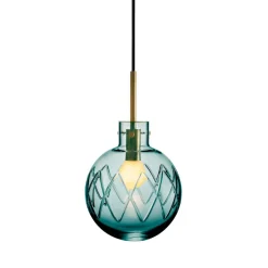 HADELAND GLASSVERK Krystallkule Lampe