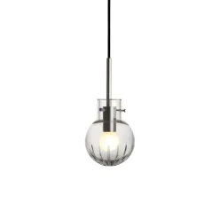 HADELAND GLASSVERK Krystallkule Taklampe Stor Stjerne Klar