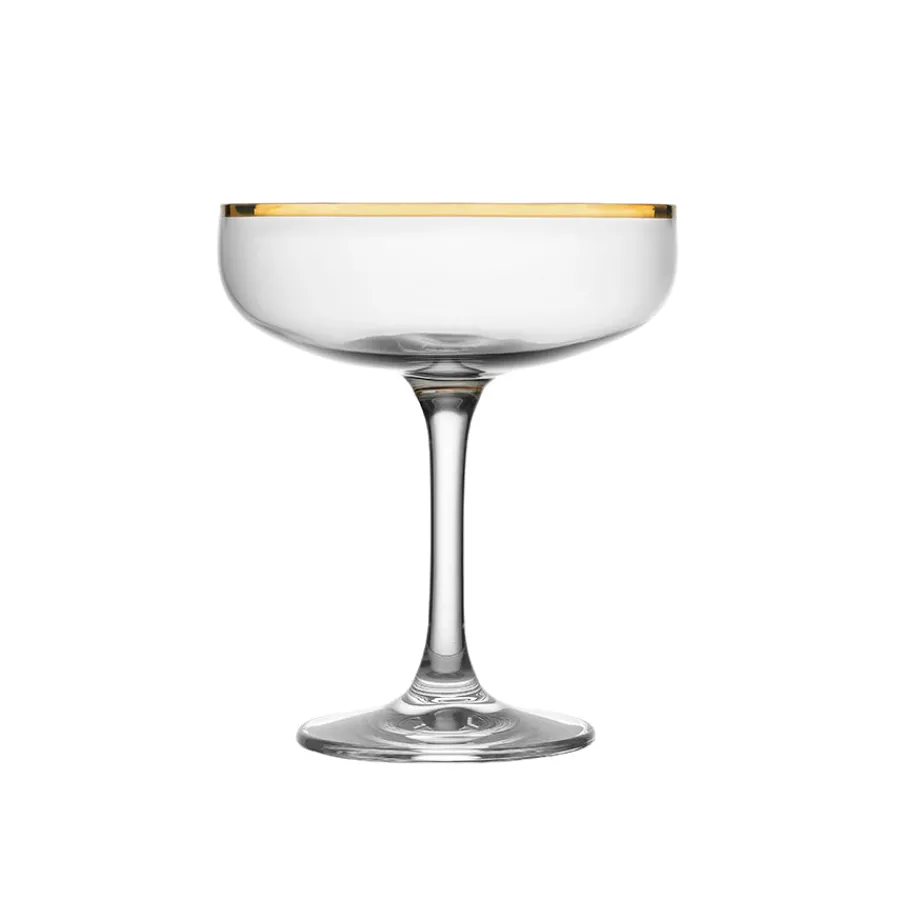 HADELAND GLASSVERK Odyssè Cavaskål Gullkant 2stk 25cl