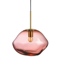 HADELAND GLASSVERK Pendellampe Morgenrød