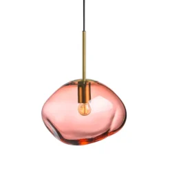 HADELAND GLASSVERK Pendellampe Morgenrød