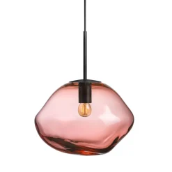 HADELAND GLASSVERK Pendellampe Morgenrød