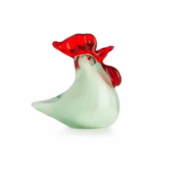 HADELAND GLASSVERK Påskepynt Glasshøne 8cm Grønn