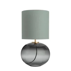 HADELAND GLASSVERK Senja Bordlampe Røkgrå
