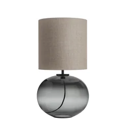 HADELAND GLASSVERK Senja Bordlampe Røkgrå