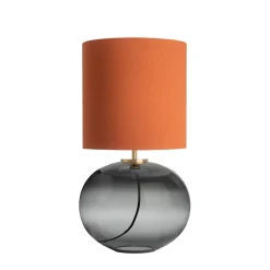 HADELAND GLASSVERK Senja Bordlampe Røkgrå