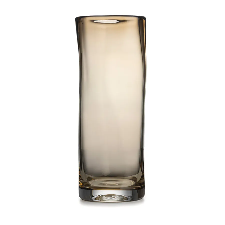 HADELAND GLASSVERK Sine Vase 29,5x11cm Kakao