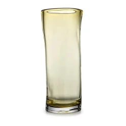 HADELAND GLASSVERK Sine Vase 29,5x11cm Oliven