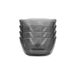 HADELAND GLASSVERK Siri Bolle 13cm Røkgrå 4pk