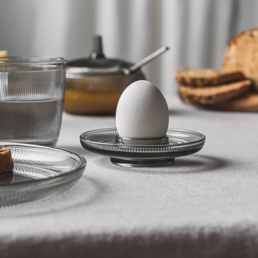 HADELAND GLASSVERK Siri Eggeglass 4pk Røkgrå