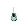 HADELAND GLASSVERK Taklampe Finn Blågrønn