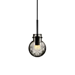 HADELAND GLASSVERK Taklampe Røkgrå